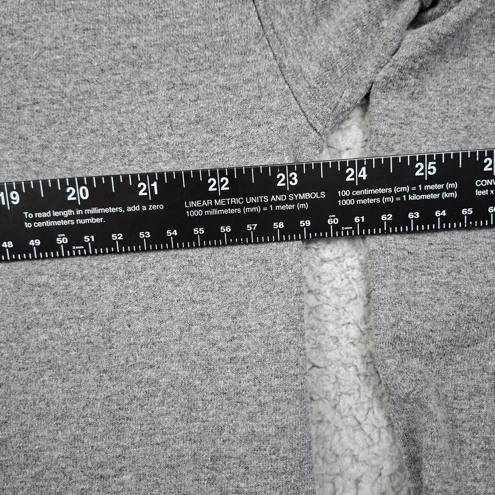 Vintage Nike T Shirt Mens XL Gray Mock Neck Long Sleeve Swoosh 90s Made In USA